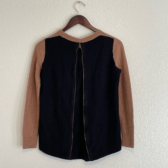 Madewell Back Zip Color Block Sweater XS - Picture 3 of 8